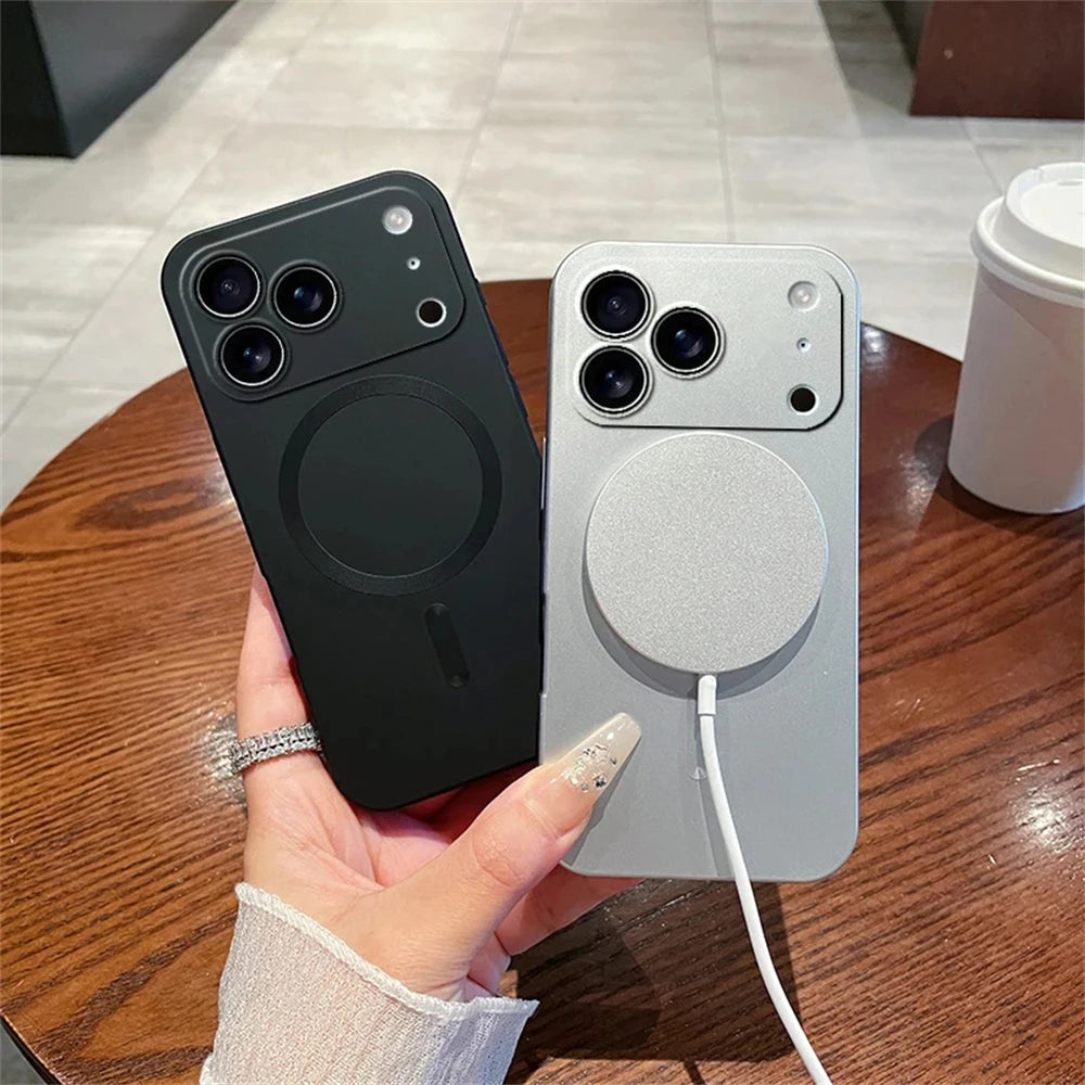 MagSafe Matte Anti-Slip iPhone Case with Lens Protection (iPhone 11–17 Pro Max)