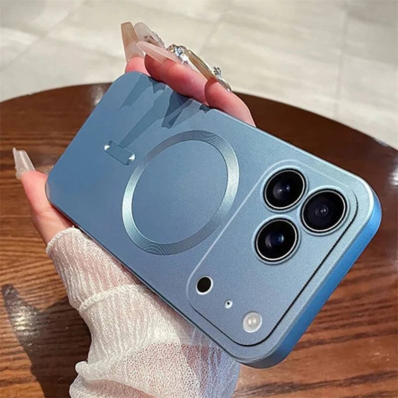 MagSafe Matte Anti-Slip iPhone Case with Lens Protection (iPhone 11–17 Pro Max)