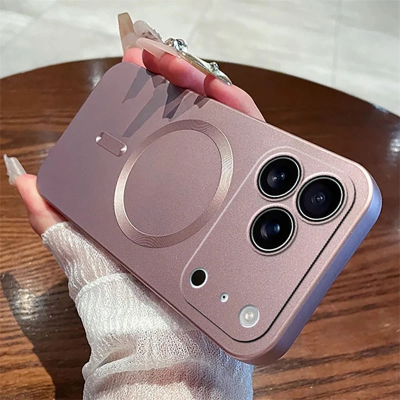 MagSafe Matte Anti-Slip iPhone Case with Lens Protection (iPhone 11–17 Pro Max)