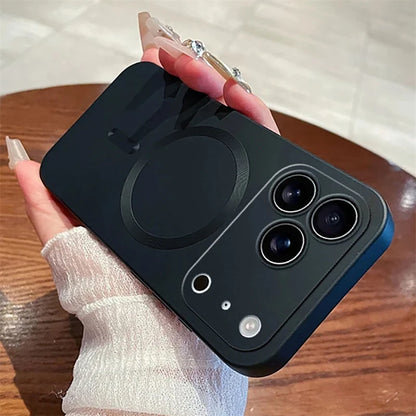 MagSafe Matte Anti-Slip iPhone Case with Lens Protection (iPhone 11–17 Pro Max)