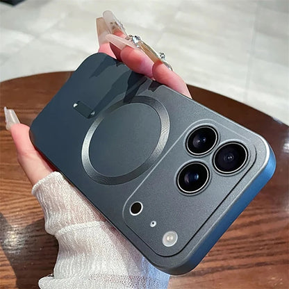 MagSafe Matte Anti-Slip iPhone Case with Lens Protection (iPhone 11–17 Pro Max)